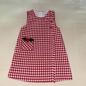Florence Eiseman girls red and white dress (I think size 6)